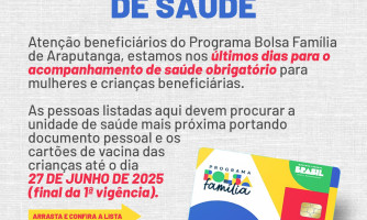 BOLSA FAMÍLIA | Faça o Acompanhamento de Saúde